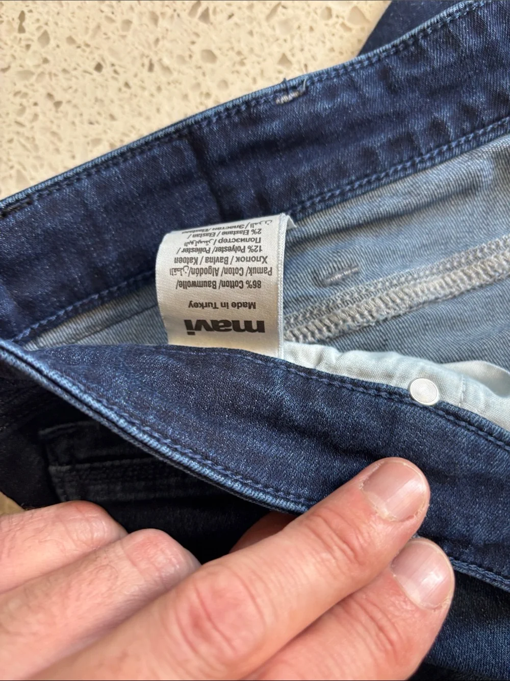 Mavi Men's 38x34 Straight Jeans in Deep Blue Denim